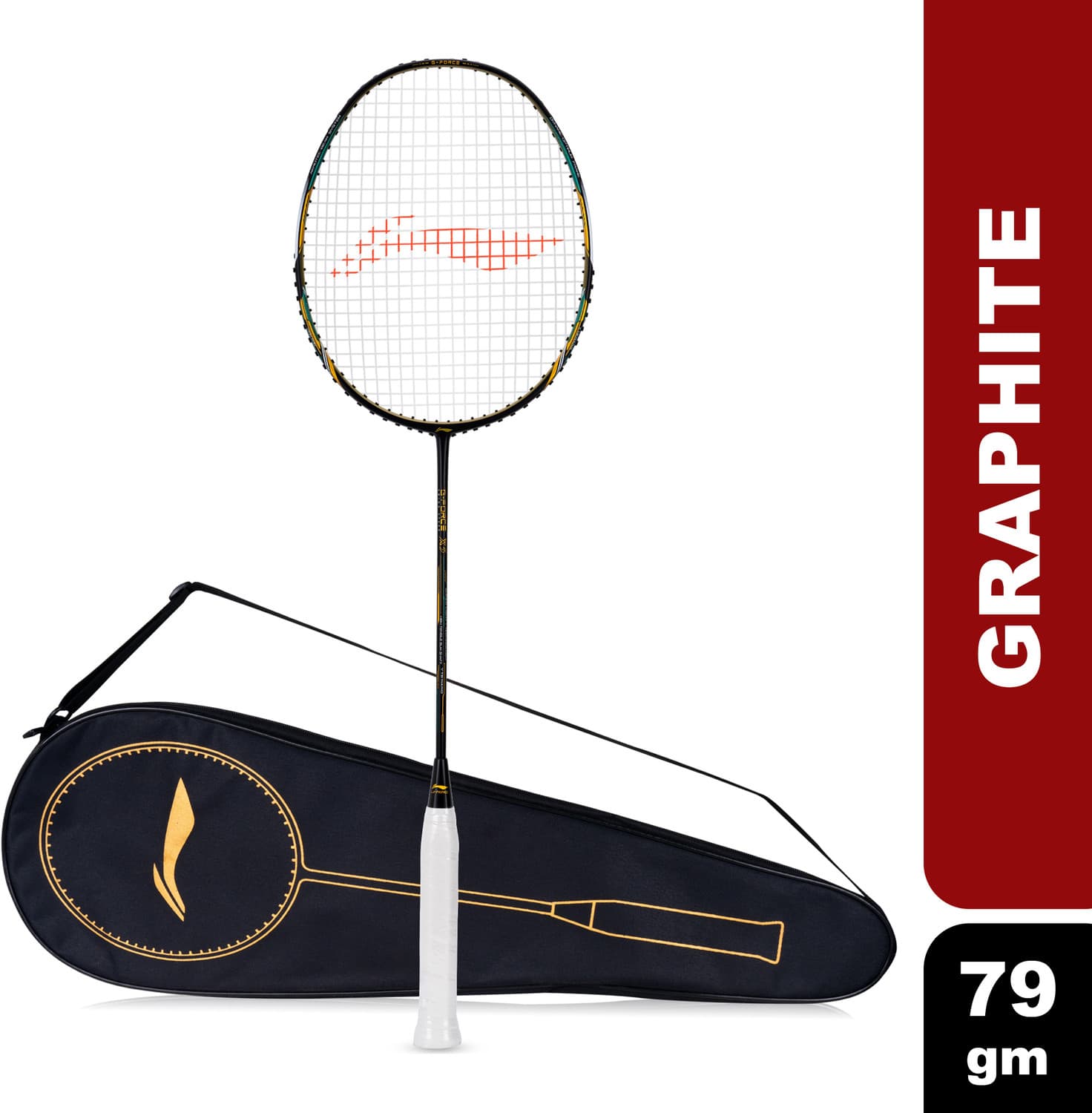 LI-NING G-Force X5 Black, Blue, Gold Strung Badminton Racquet