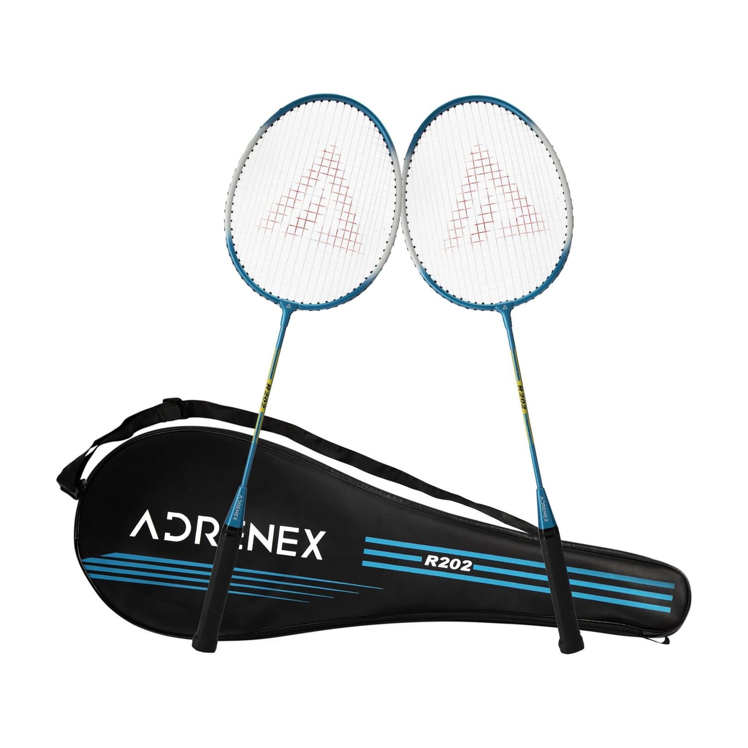 Adrenex by Flipkart R202 Combo White, Blue Strung Badminton Racquet