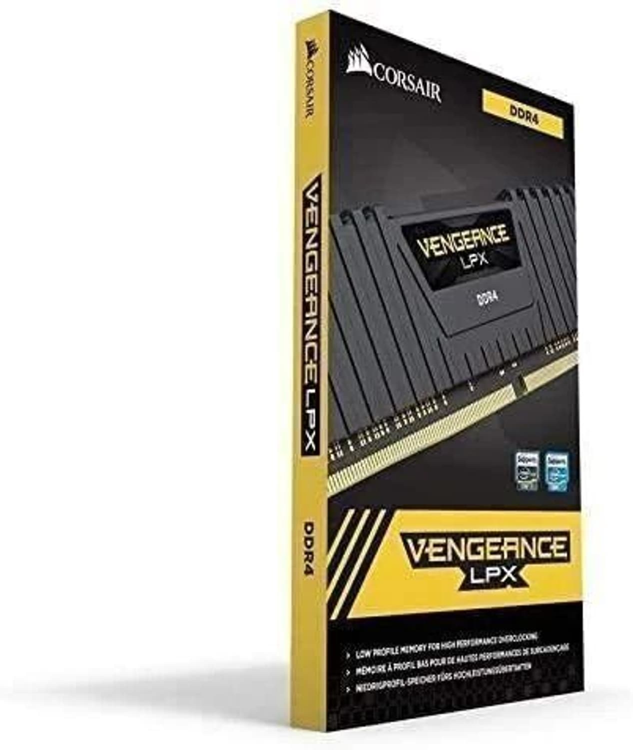 CORSAIR VENGEANCE LPX 3200 Mhz DDR4 8 GB (Dual Channel) PC DRAM (CMK8GX4M1E3200C16) (Black)