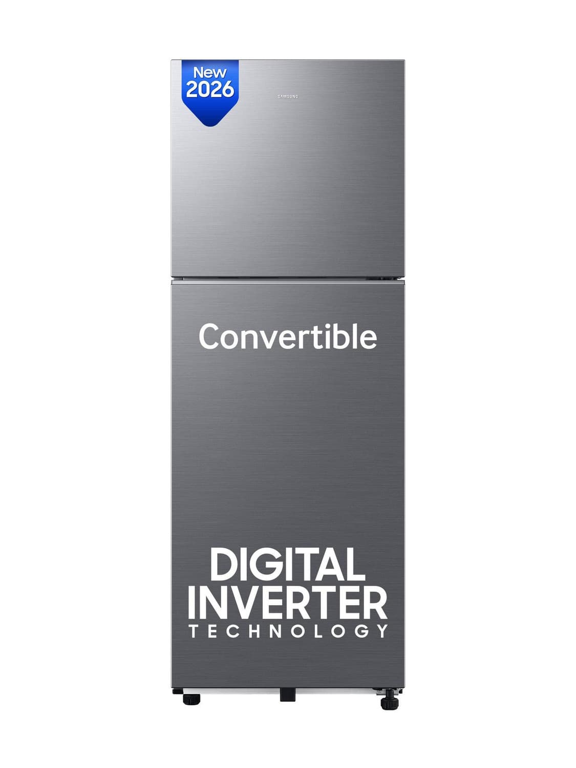256 L Frost Free Double Door 3 Star Refrigerator with Convertible, Digital Inverter, 2026 Model (REFINED INOX, RT40H30U3THL)