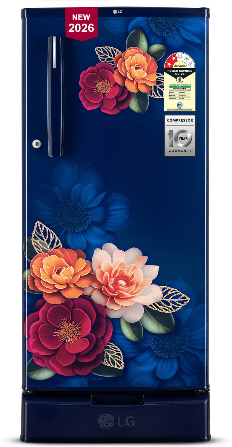 185 L Direct Cool Single Door 2 Star Refrigerator with Base Drawer (Blue Klase, GLD1925XOBK)