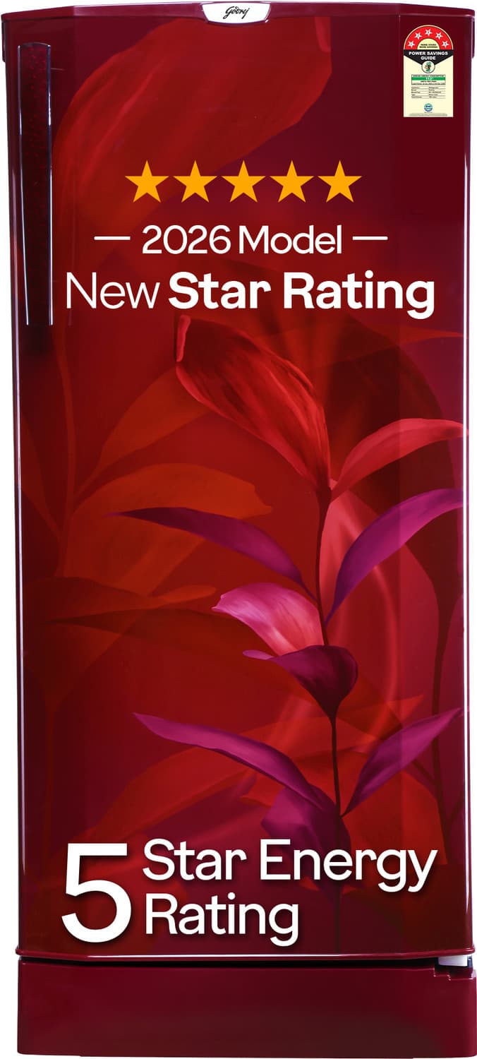 185 L Direct Cool Single Door 5 Star Refrigerator (Marine Wine, RD 195EN TAI MN WN)
