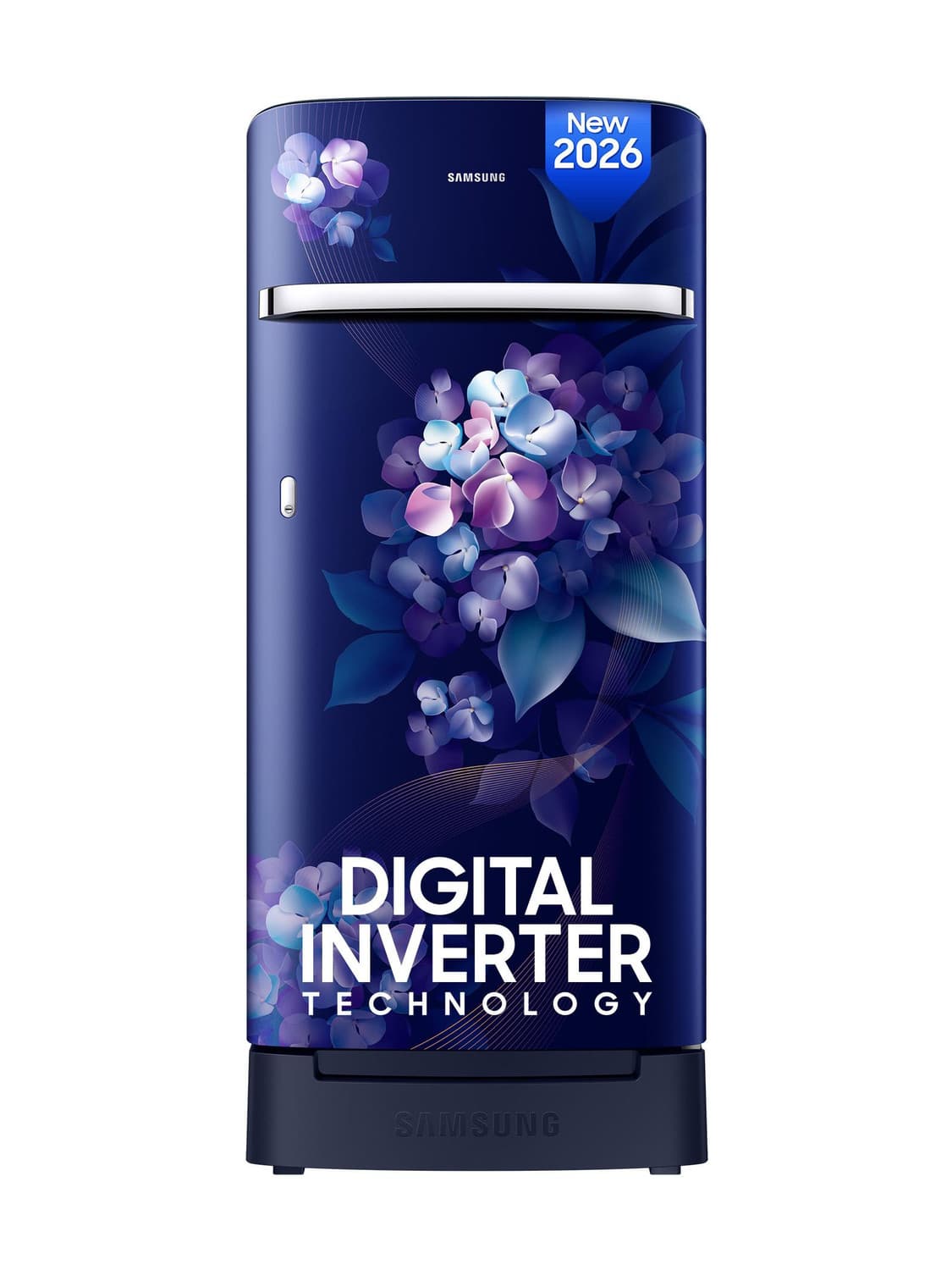 189 L Direct Cool Single Door 4 Star Refrigerator with Base Drawer with Digital Inverter, Single Touch Defrost, 2026 Model (Hydrangea Blue, RR21H2H24H...