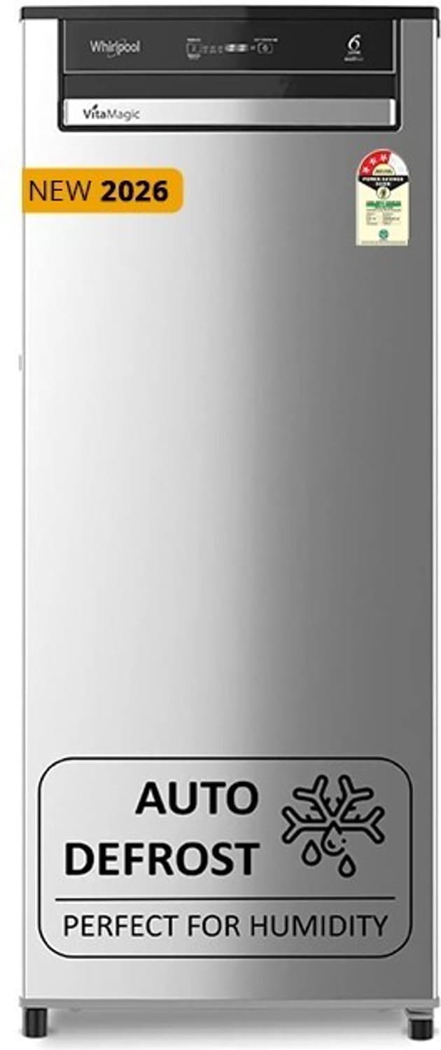 192 L Direct Cool Single Door 3 Star Refrigerator with 3 star Refrigerator with Auto Defrost Technology (Radiant Steel, 215 VMPRO PRM 3S RADIANT STEEL...