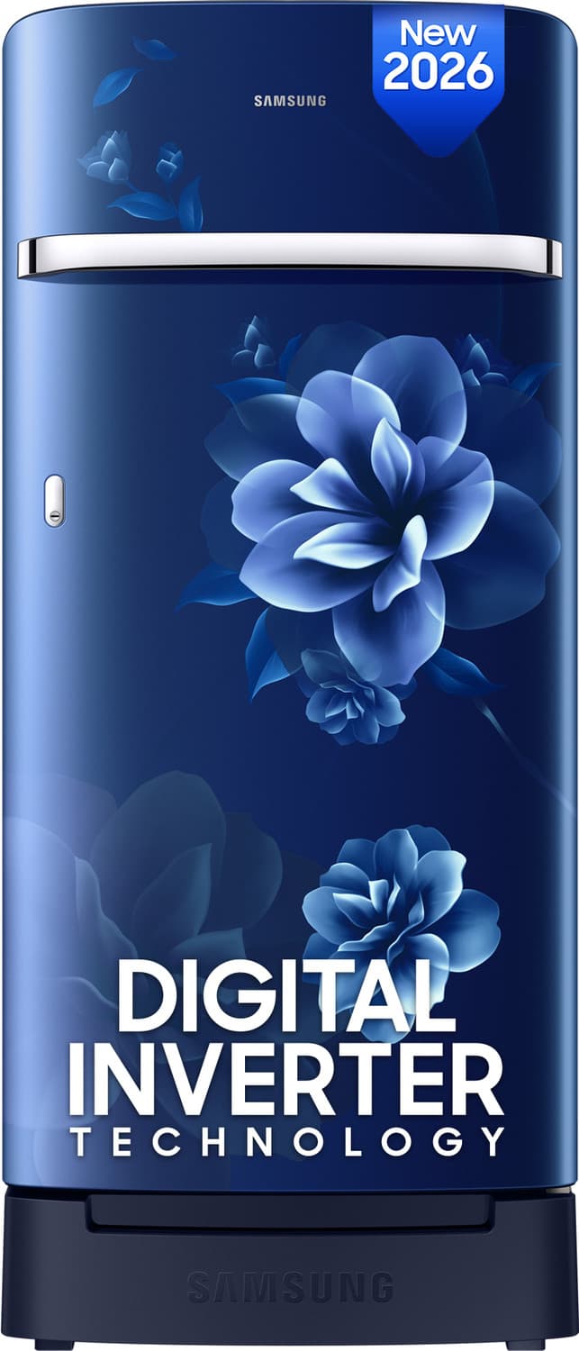 189 L Direct Cool Single Door 5 Star Refrigerator with Base Drawer (Camellia Blue, RR21H2H25CU/HL)