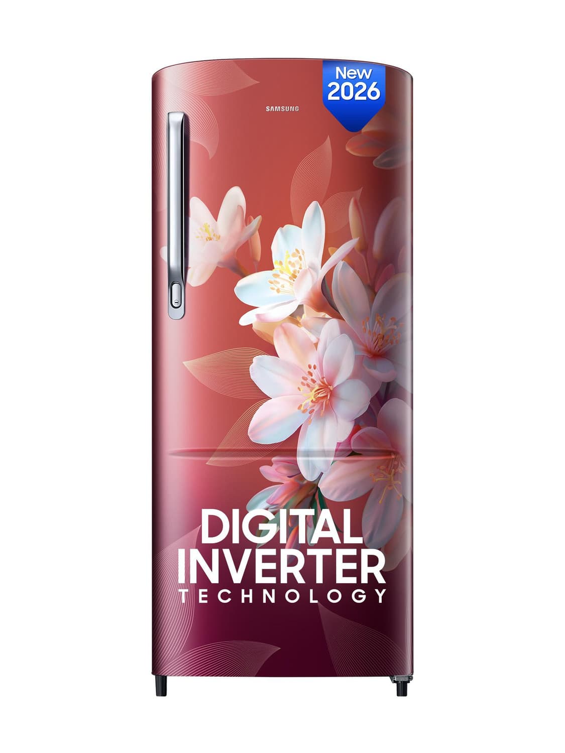 183 L Direct Cool Single Door 3 Star Refrigerator with Digital Inverter, Single Touch Defrost, 2026 Model (Wild Lily Red, RR20H1723WR/HL)
