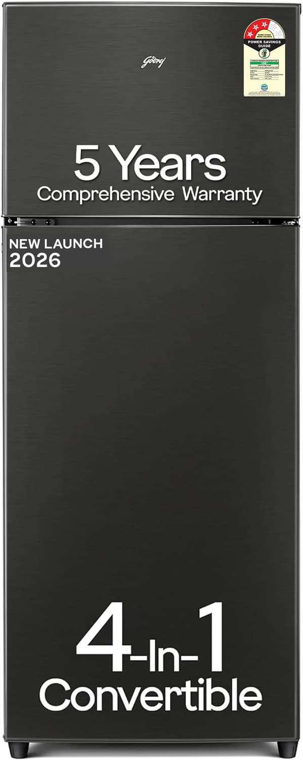 Godrej 272 L Frost Free Double Door 3 Star Convertible Refrigerator