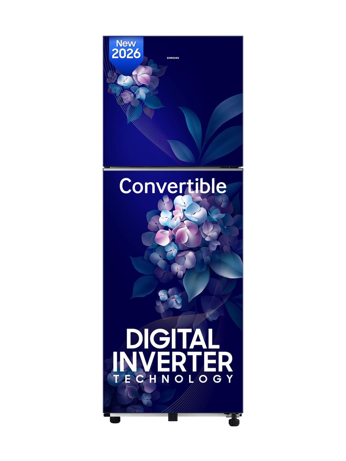 236 L Frost Free Double Door 2 Star Refrigerator with Convertible, Digital Inverter, 2026 Model (Hydrangea Blue, RT40H28U2HSHL)
