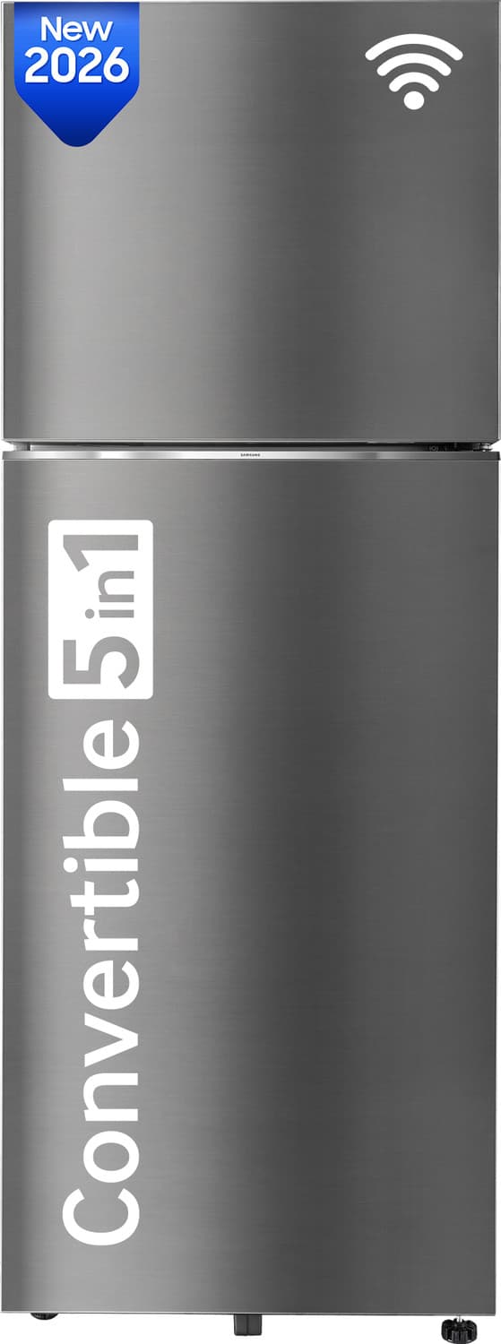 350 L Frost Free Double Door 2 Star Refrigerator (ELEGANT INOX, RT38HG5C42S8HL)