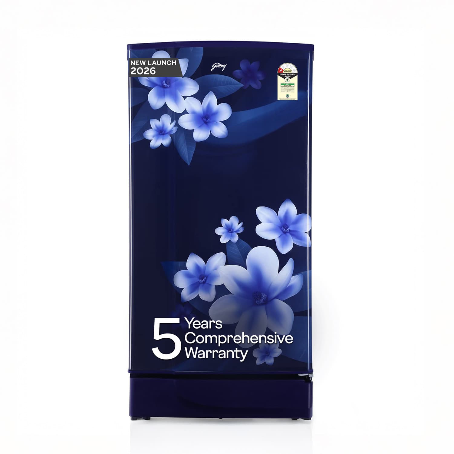180 L Direct Cool Single Door 1 Star Refrigerator with with Jumbo Vegetable Tray Wired shelves (Pep Blue, RD EDGE 205AN WRF PP BL)