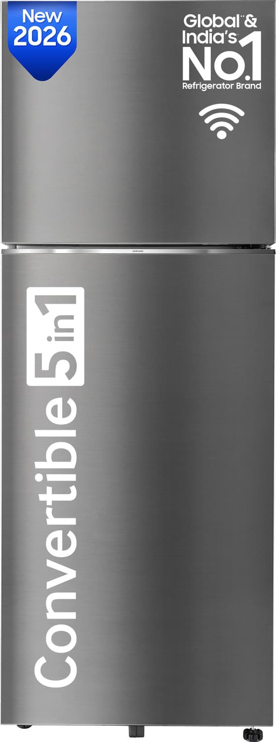 350 L Frost Free Double Door 2 Star Refrigerator (ELEGANT INOX, RT38HG5C42S8HL)