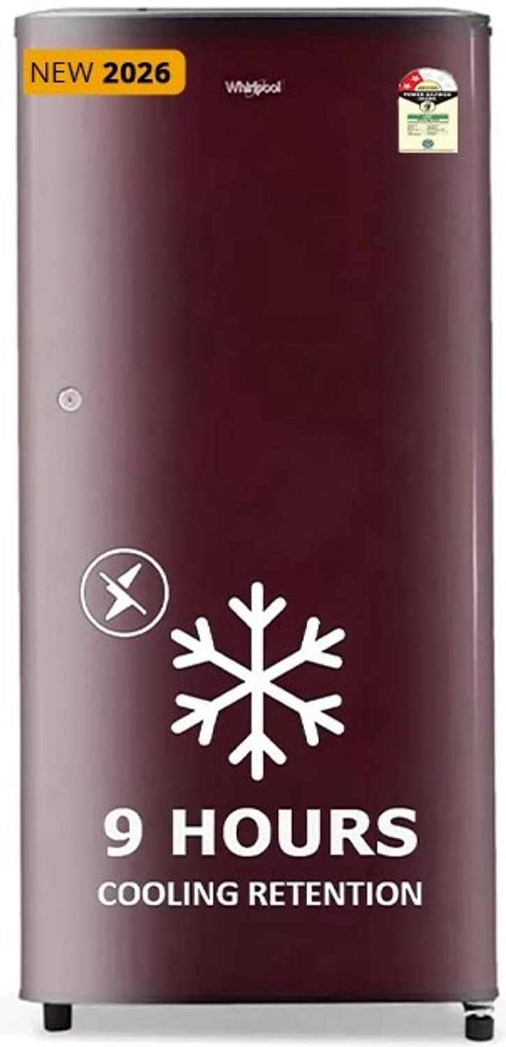 184 L Direct Cool Single Door 2 Star Refrigerator with 2 star Refrigerator, upto 9 hour cooling retention, fridge (Sherry Wine, 205 WDE CLS 2S SHERRY ...