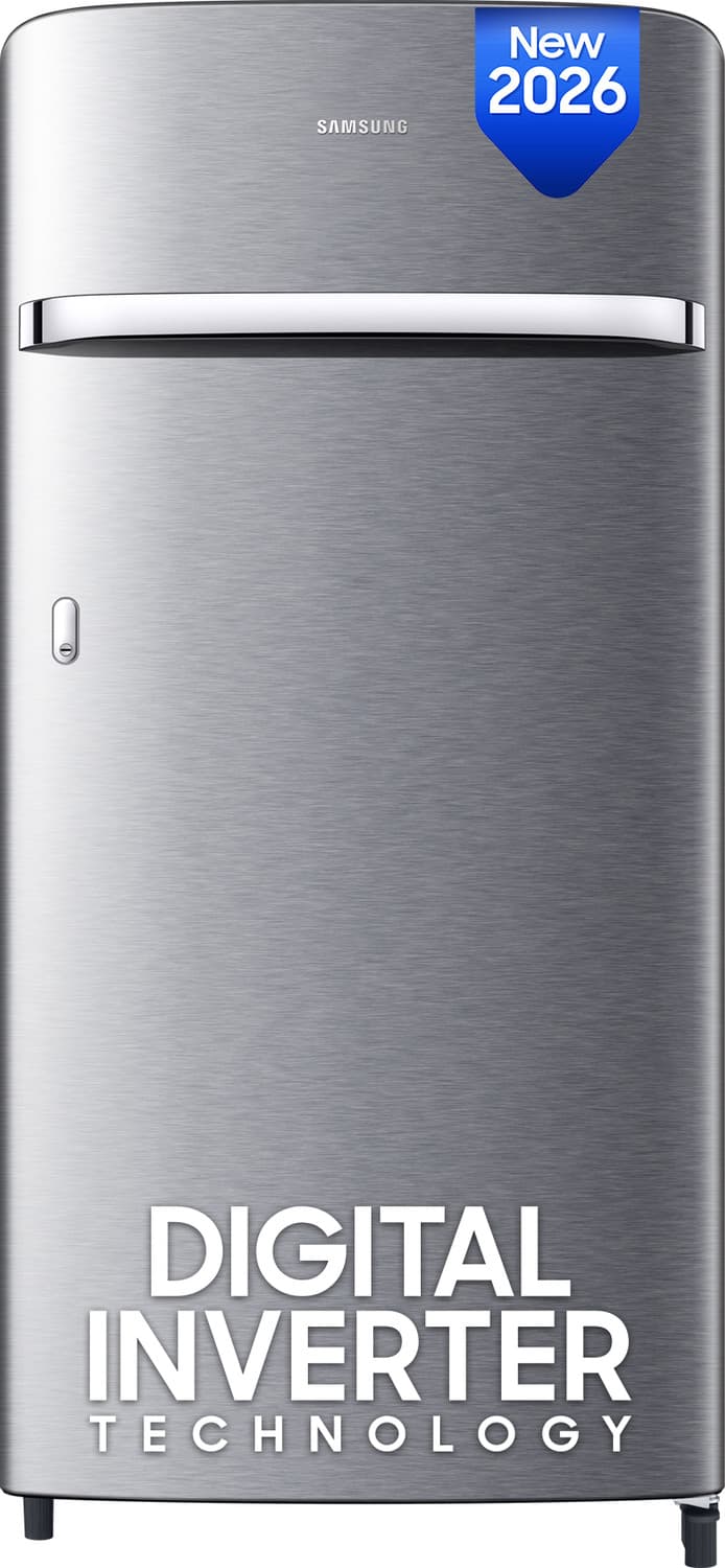 189 L Direct Cool Single Door 5 Star Refrigerator with Digital Inverter, Single Touch Defrost, 2026 Model (Elegant Inox, RR21H2G25S8/HL)