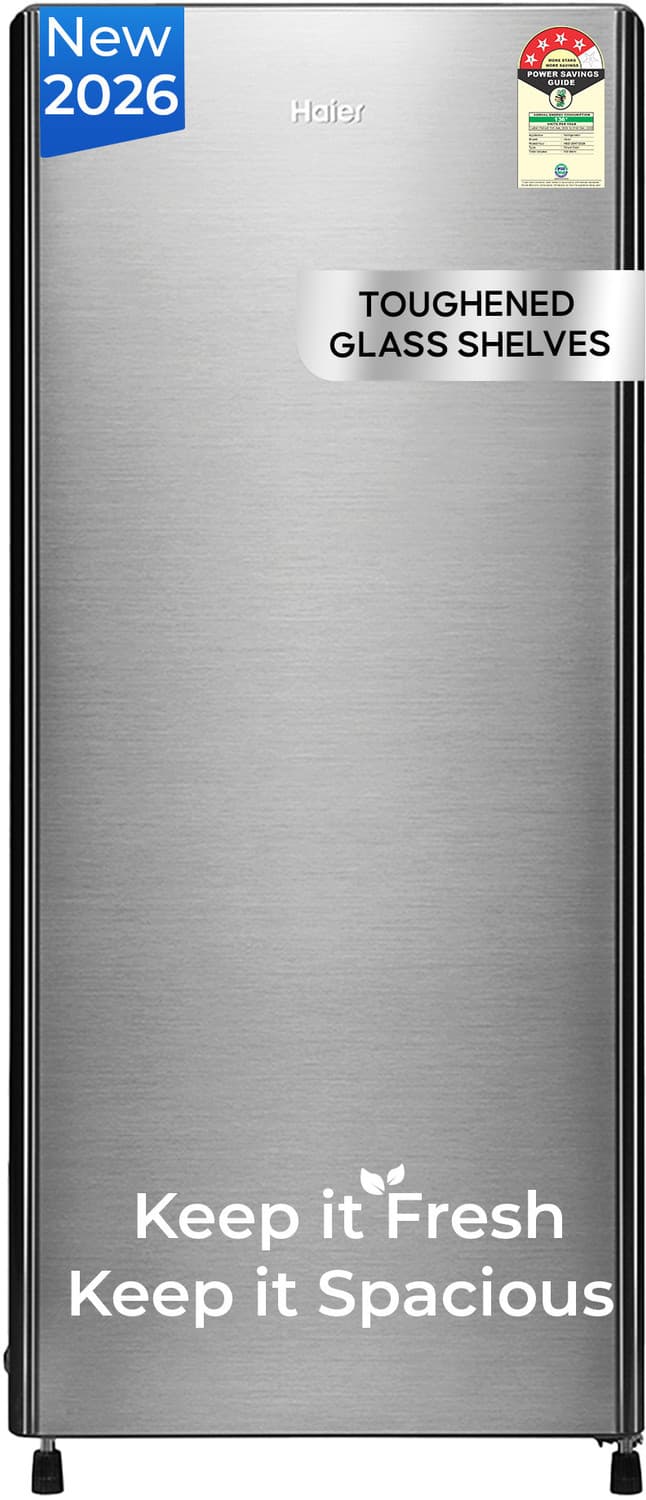 190 L Direct Cool Single Door 4 Star Refrigerator with Ice Formation possible in 60 Minutes, Easy & Safe Clean back, Large Veg Box, LED Light, Lock & ...
