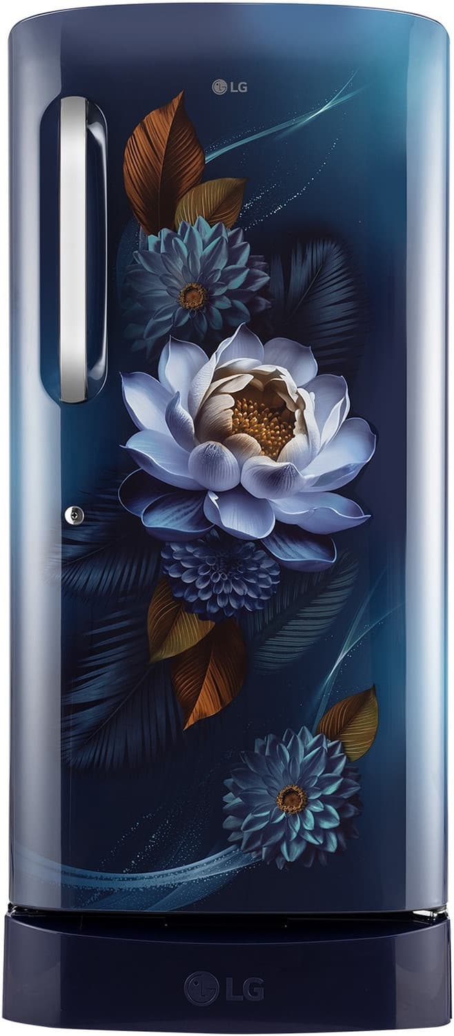 210 L Direct Cool Single Door 5 Star Refrigerator with Base Drawer (Blue Waterlily, GLD2256ZABW)