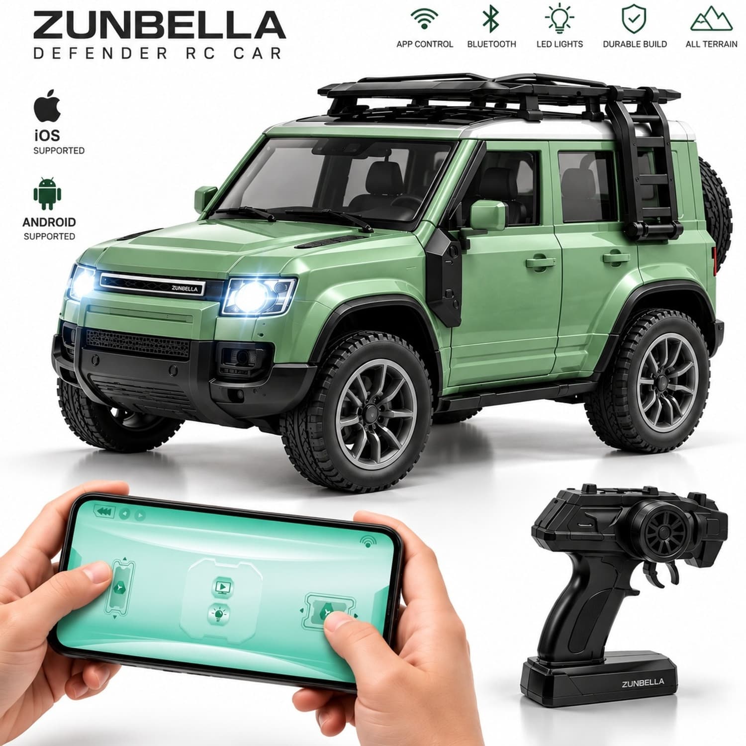 RC 4x4 Formula F1 Drift Smoke Car 1:14 Scale Hand Sensor Gesture Control For Kid (Multicolor)