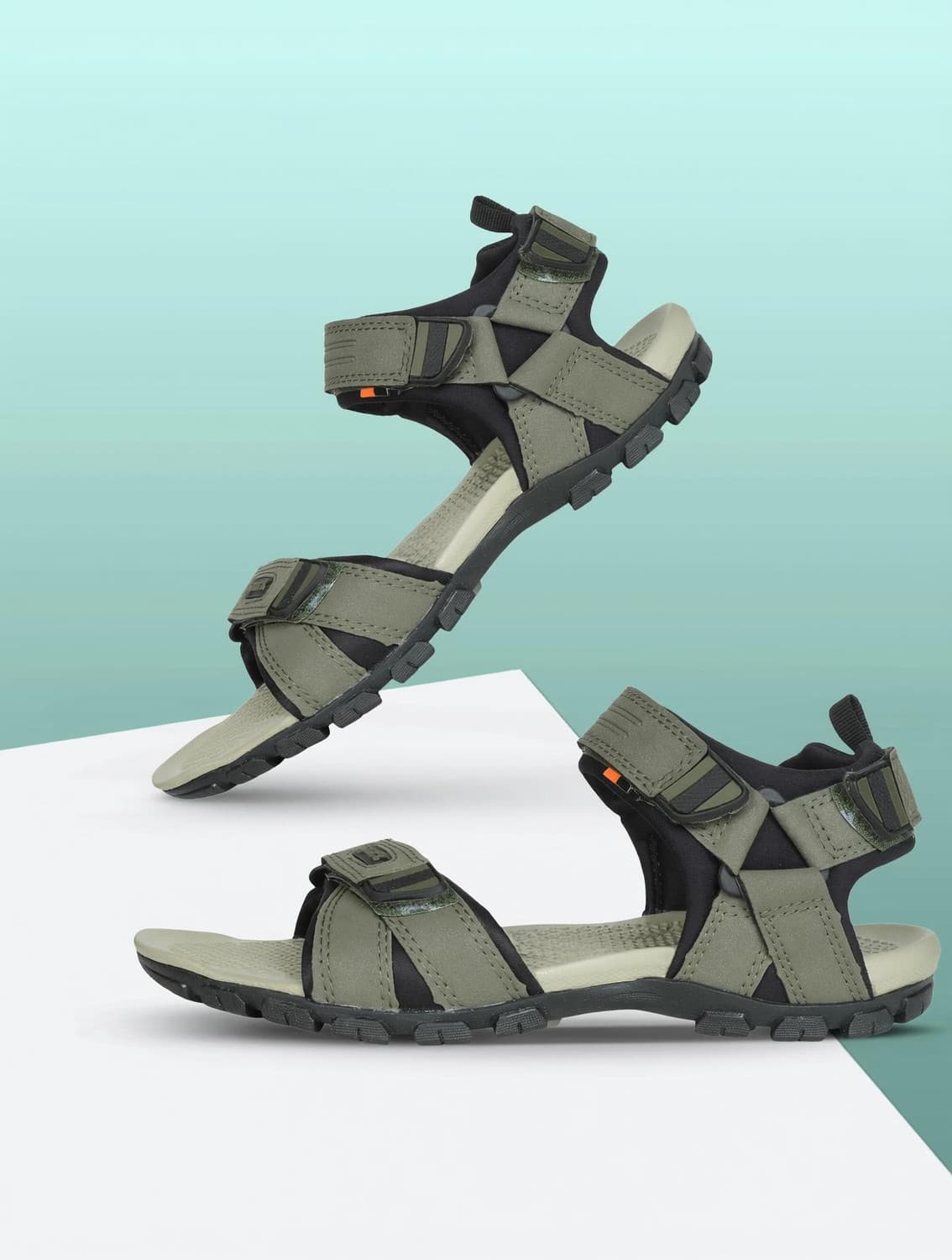 Men SS-481 Olive Sports Sandal