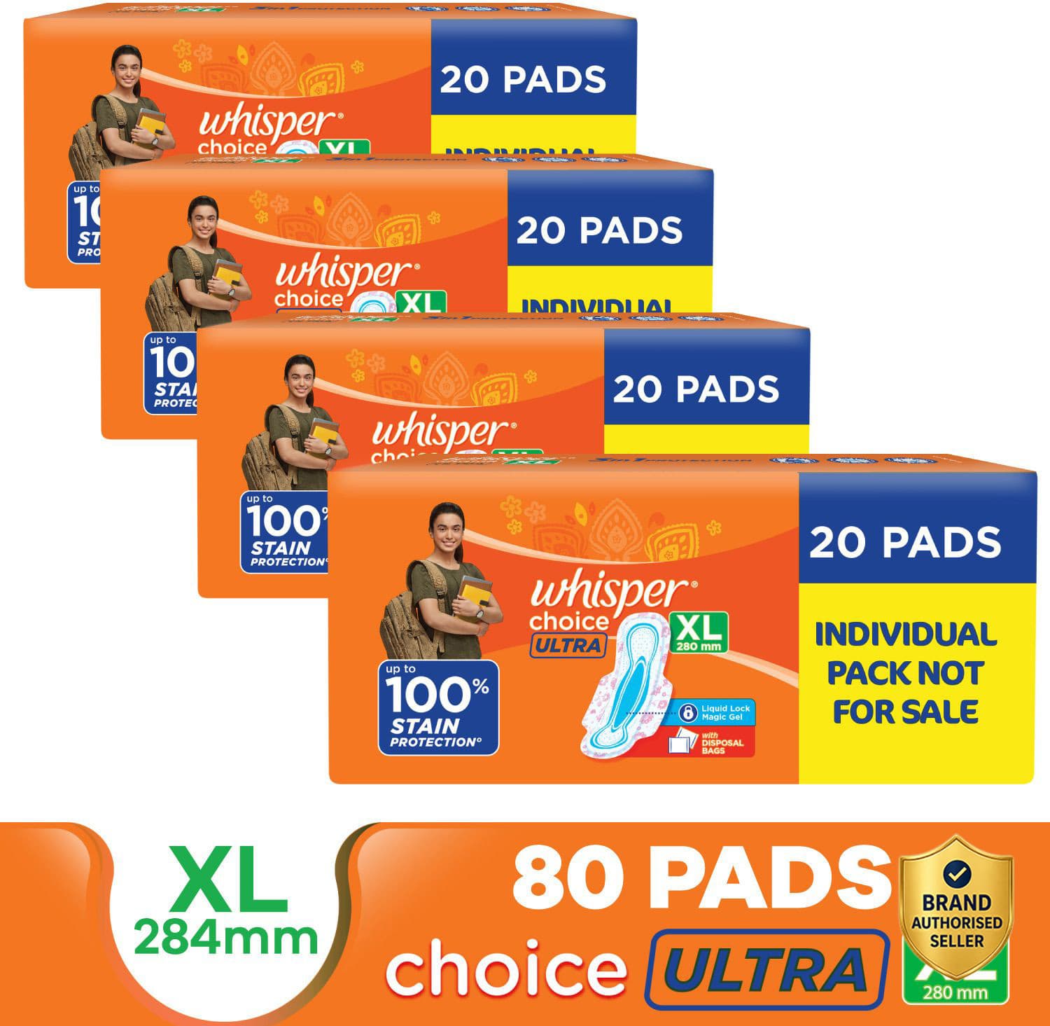 Whisper Choice Ultra XL for Women Sanitary Pad