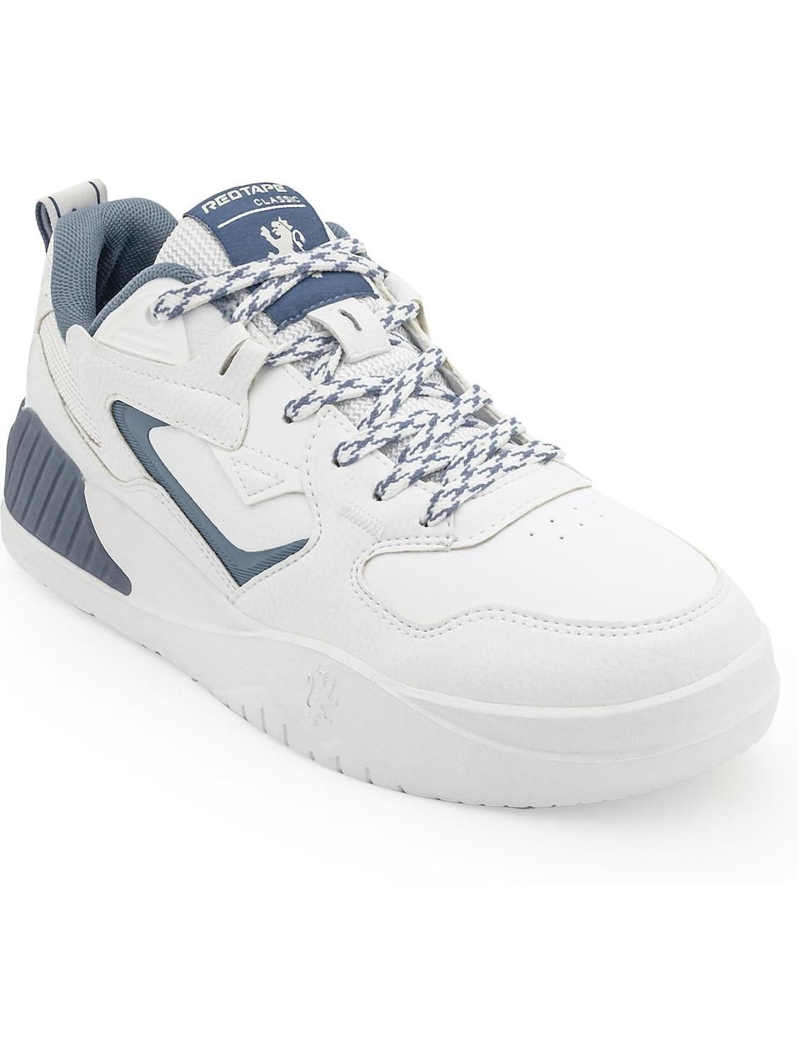 Everyday Style Sneakers For Men (White, Blue , 10)