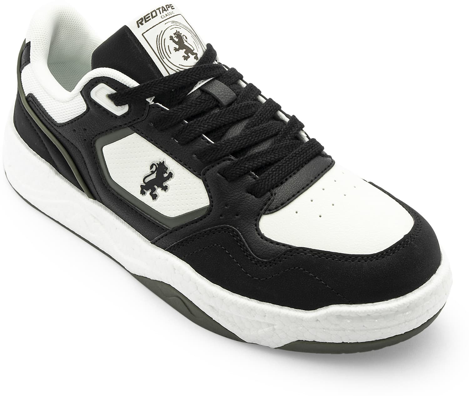 Sneakers For Men (Black, Olive , 8)