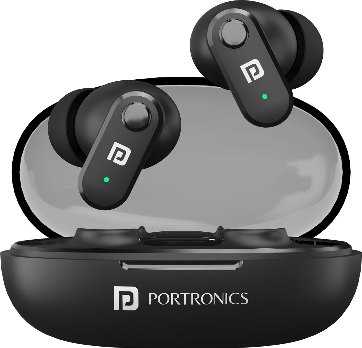 Portronics Harmonics Twins S16 in Ear Earbuds With Mic,24H Playtime,GameMode,Clear Calls Bluetooth Headset