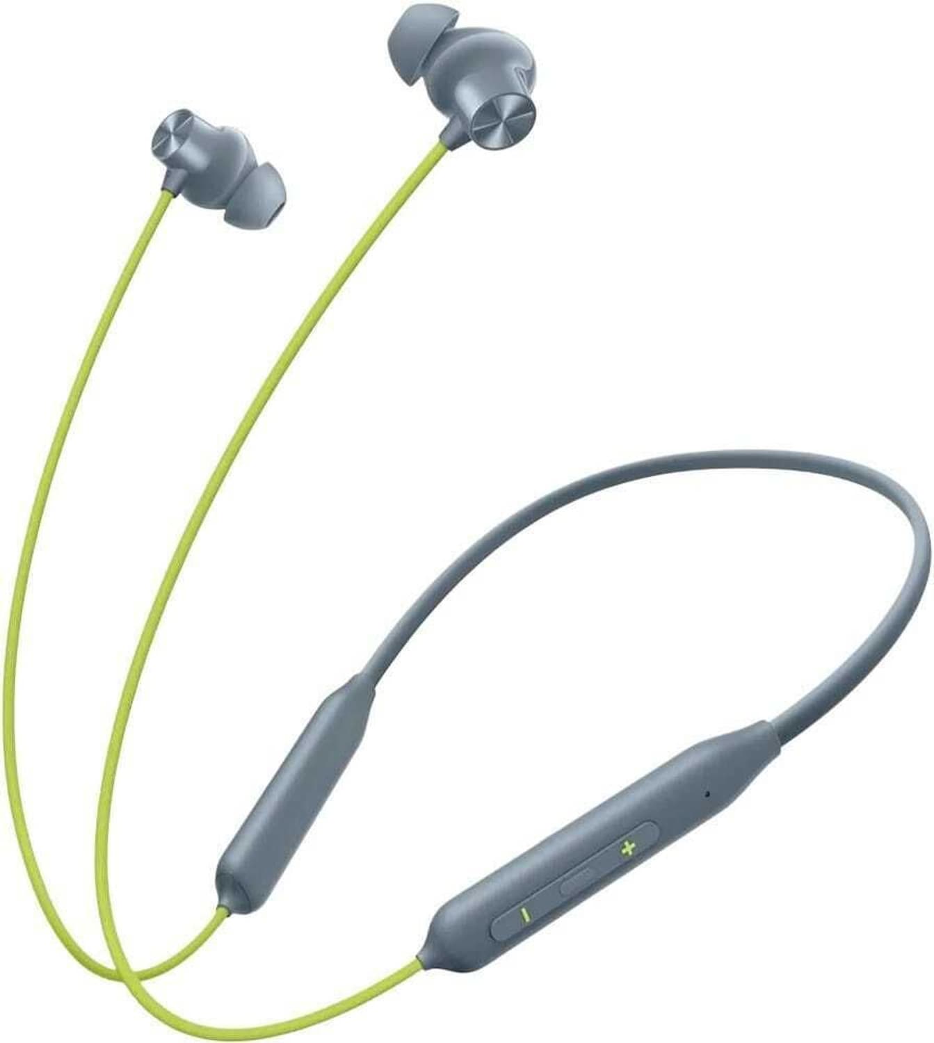 Wireless Z3 ANC&ENC Earphones&Neckband Music time 100 Hours Bluetooth Headset (Jazz Green, In the Ear)
