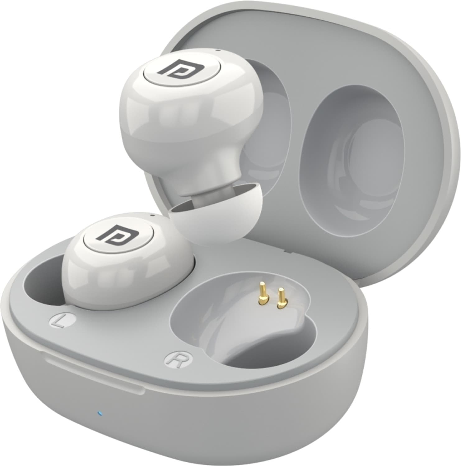 Portronics Harmonics Twins S3 Blurtooth Earbuds with upto 20 Hours Playback, 8mm Drivers Bluetooth Headset