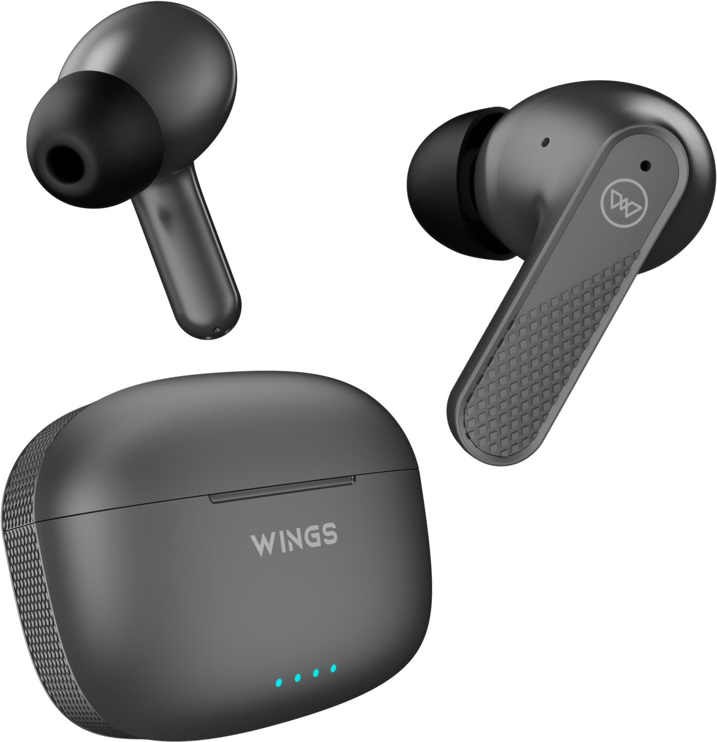 Wings Flobuds 400 Made In India High Fidelity Smart ENC Wireless Warbuds Touch Control Bluetooth Headset