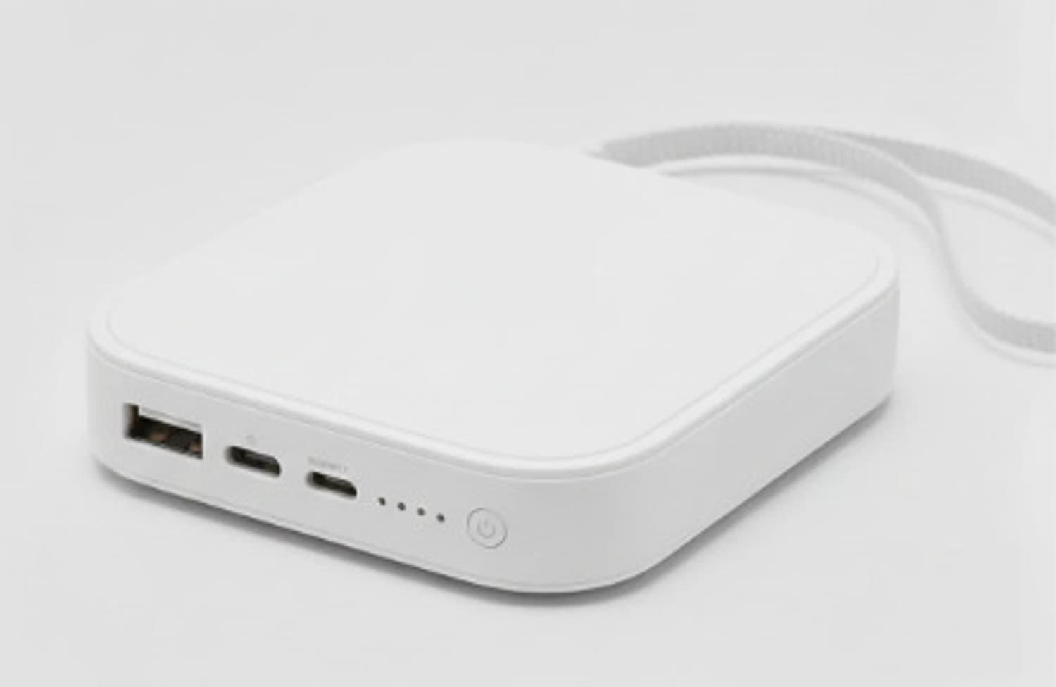 10000 mAh 15 W With MagSafe Nano Pocket Size Power Bank (White, Lithium-ion, Fast Charging for Earbuds, Mobile, Smartwatch, Smartband, Trimmer, Speake...