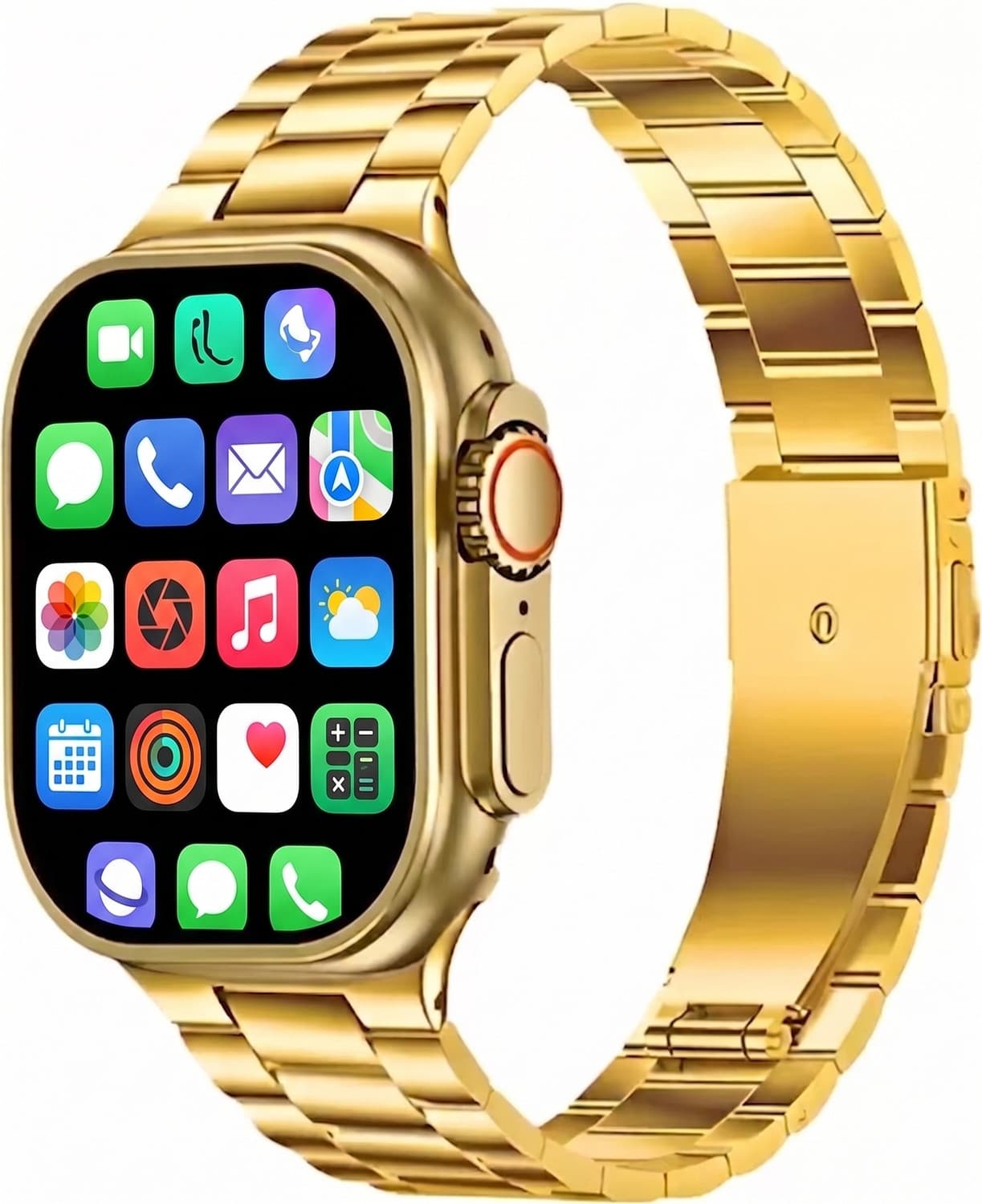 twixxle premium gold bluetooth calling touchscreen wireless charging v5 smartwatch