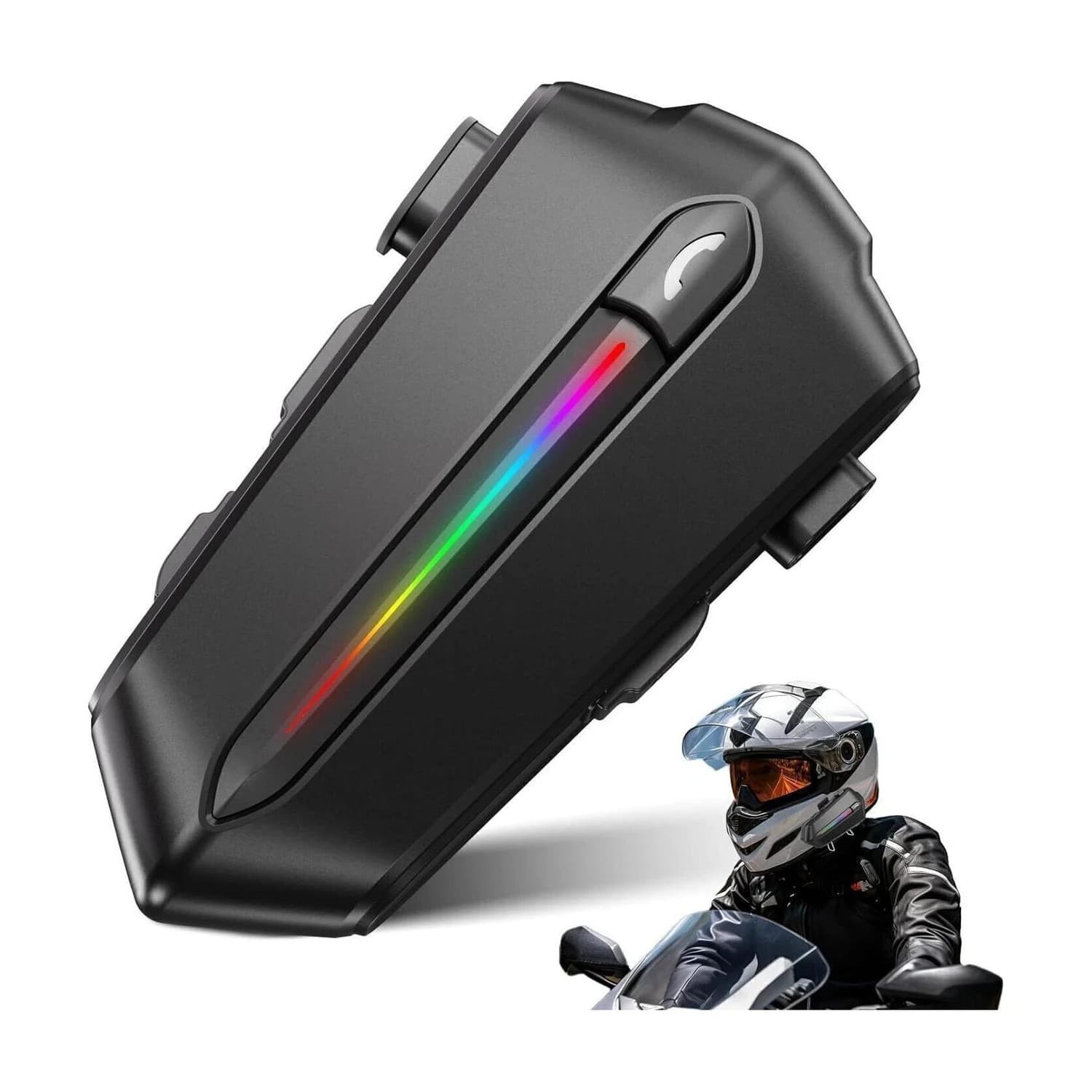 Edyell C5S Motorcycle Bluetooth Headsets, HD Calling and HiFi Music, Smart Headphones Smart Headphones
