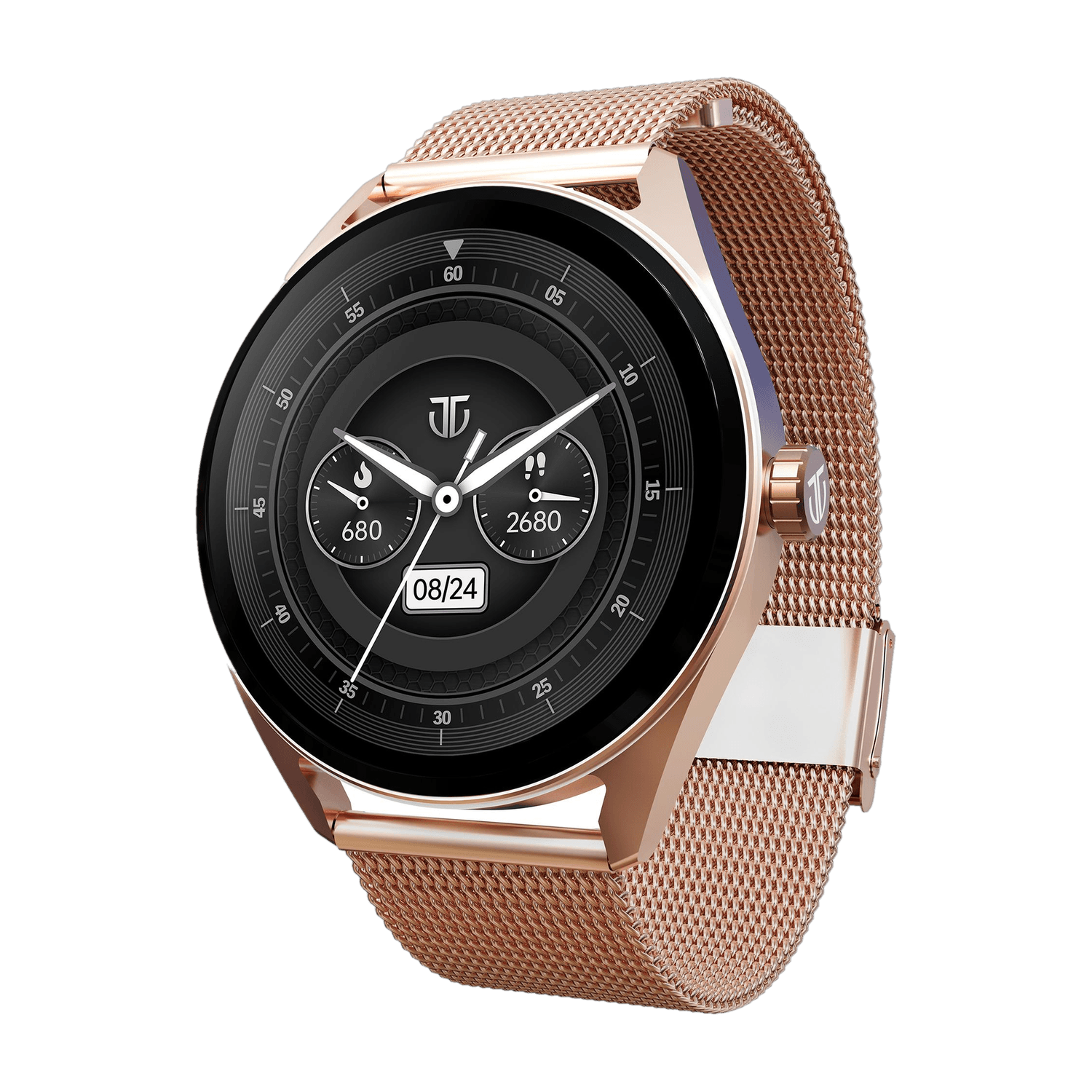 Titan Crest-1.43''|Premium Design|AMOLED|AOD|Working Crown|BT Calling|Fast Charge|IP68 Smartwatch