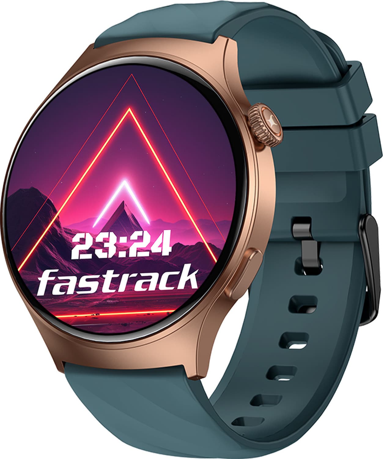 Fastrack Optimus Pro with 1.43" AMOLED Display & AOD(466x466),Functional Crown,BT Calling Smartwatch