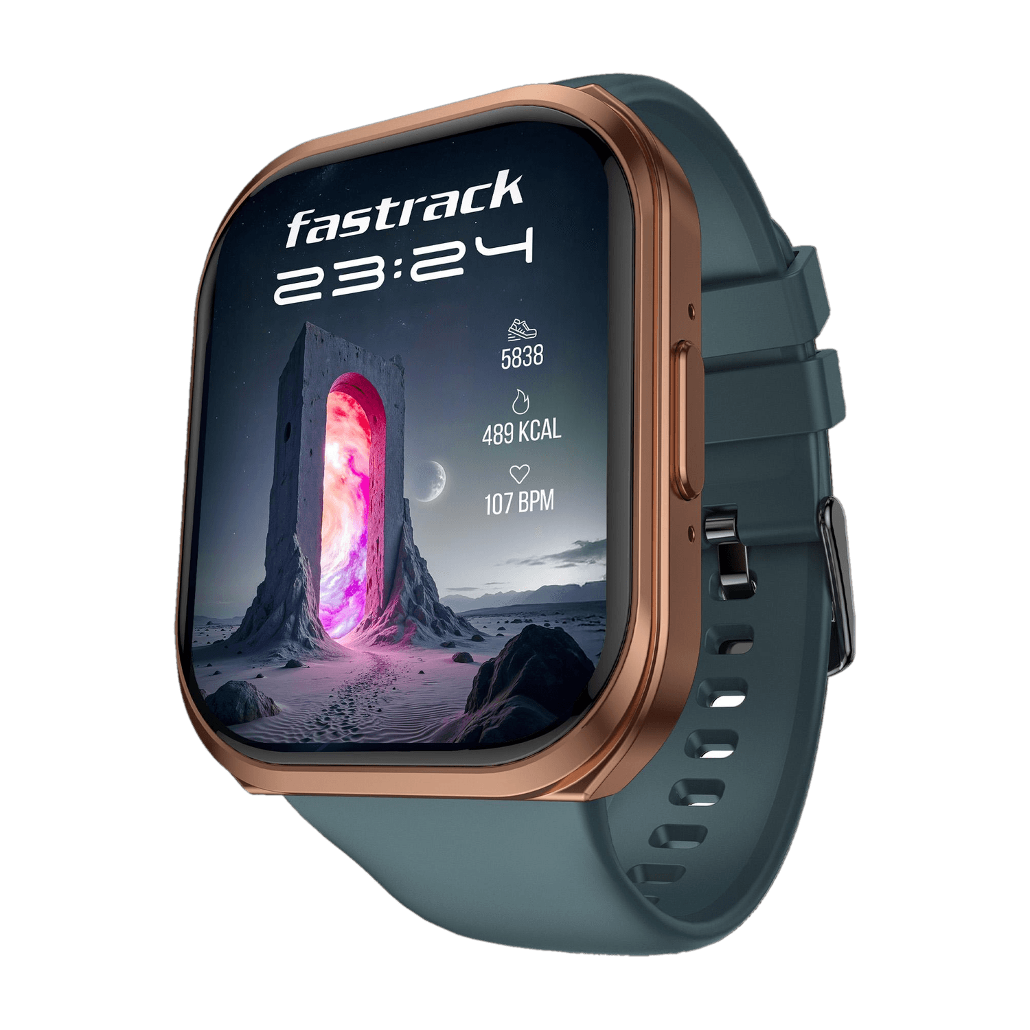 Fastrack Revoltt FS1+|2.01'' Biggest UltraVU Display|950 Nits|Advanced BT Calling Chipset Smartwatch