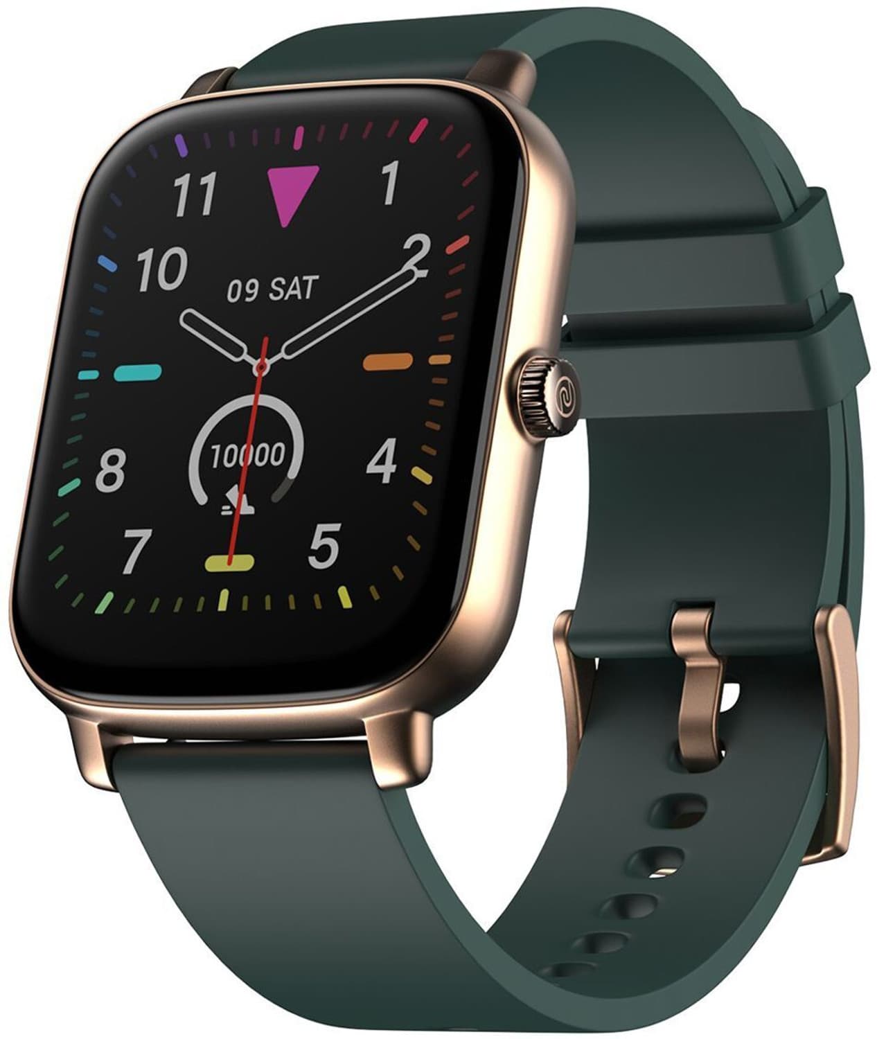 Noise Icon Buzz Bluetooth Calling with AI Voice Assistance Smartwatch (Green Strap, Regular)