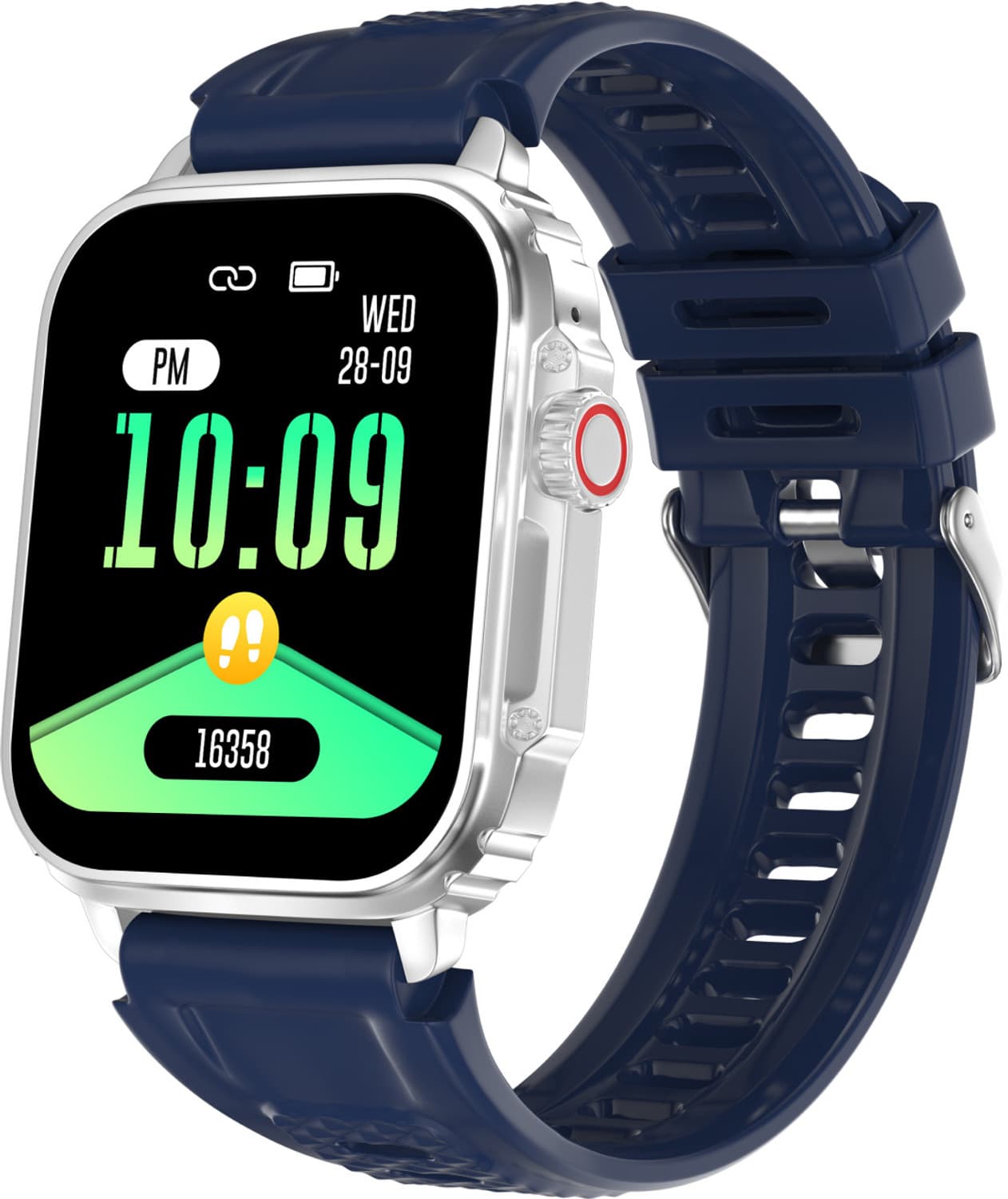 alt Hunk, 1.96", BT Calling, 200 Watchfaces,120 Sports modes, 500 nits, Rugged Metal Smartwatch
