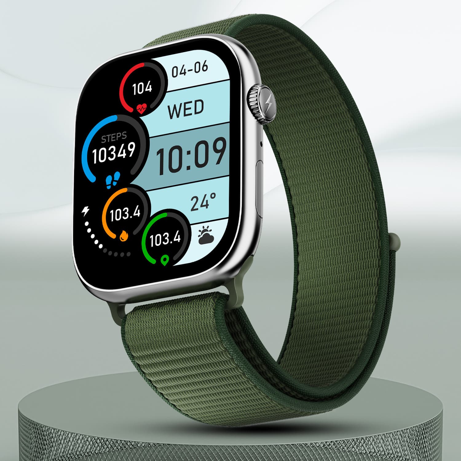 Fire-Boltt Ring X 2.01inch HD | Always-On Display | Metal Body Design | Wireless Charging Smartwatch