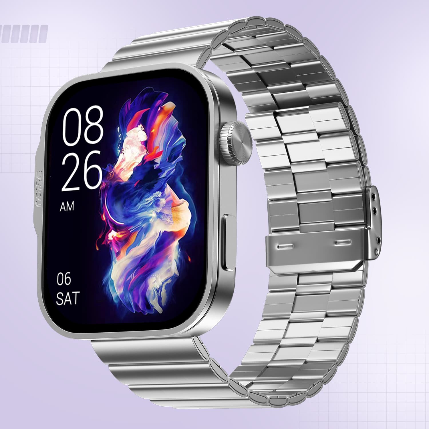 Noise Caliber 3 Plus Metal Edition 1.96" AMOLED Display, Functional Crown, BT Calling Smartwatch