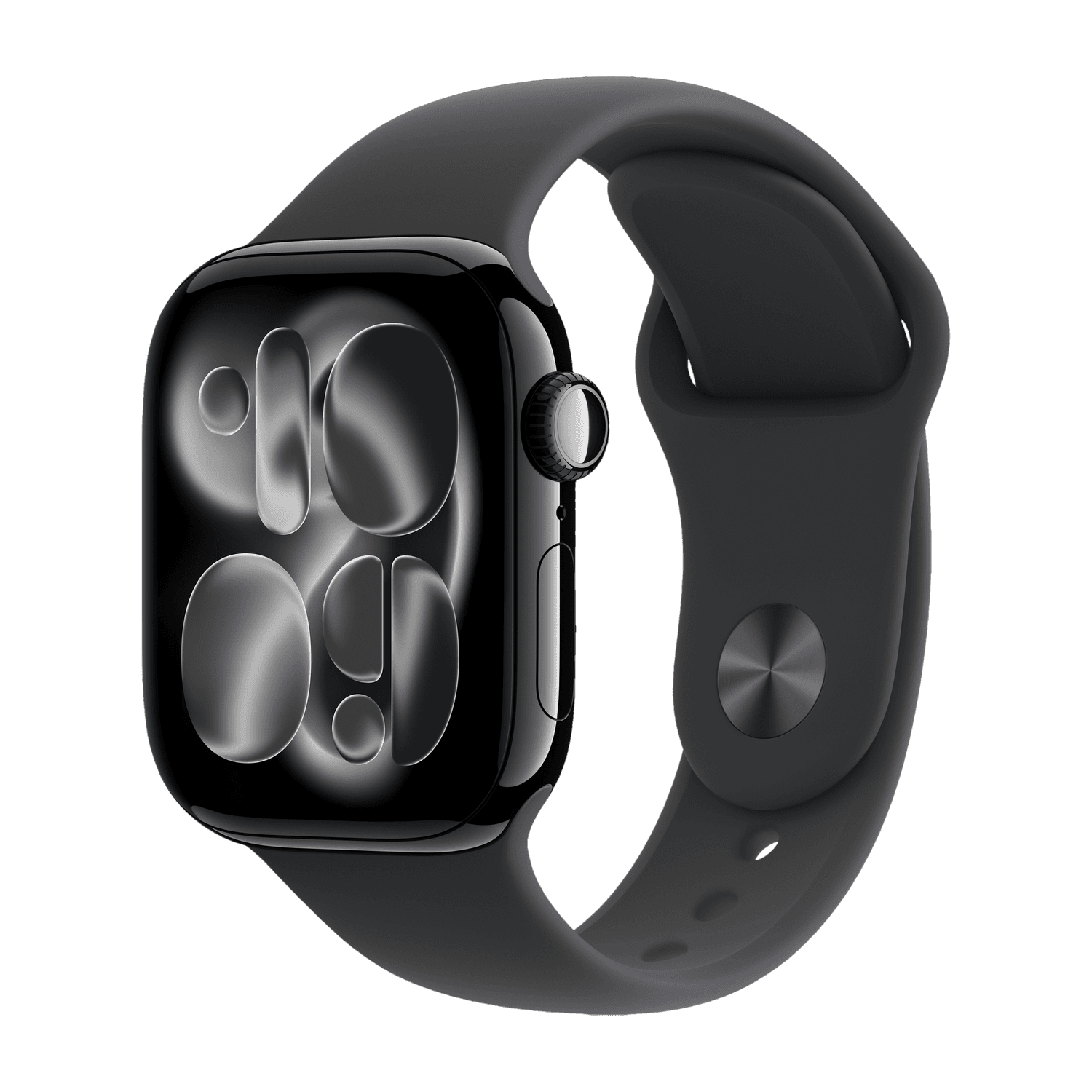 Apple Watch Series 11 GPS 46mm Jet Black Aluminium Case Black Sport Band - S/M