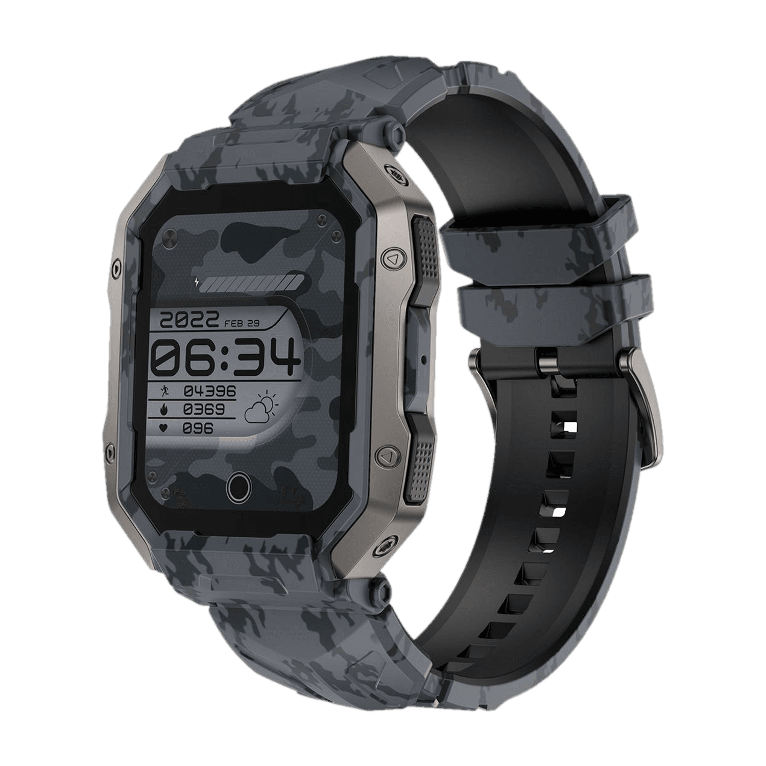 Fire-Boltt 1.78" AMOLED Army Grade Build, Bluetooth Calling with 123 Sports Modes & Gaming Smartwatch