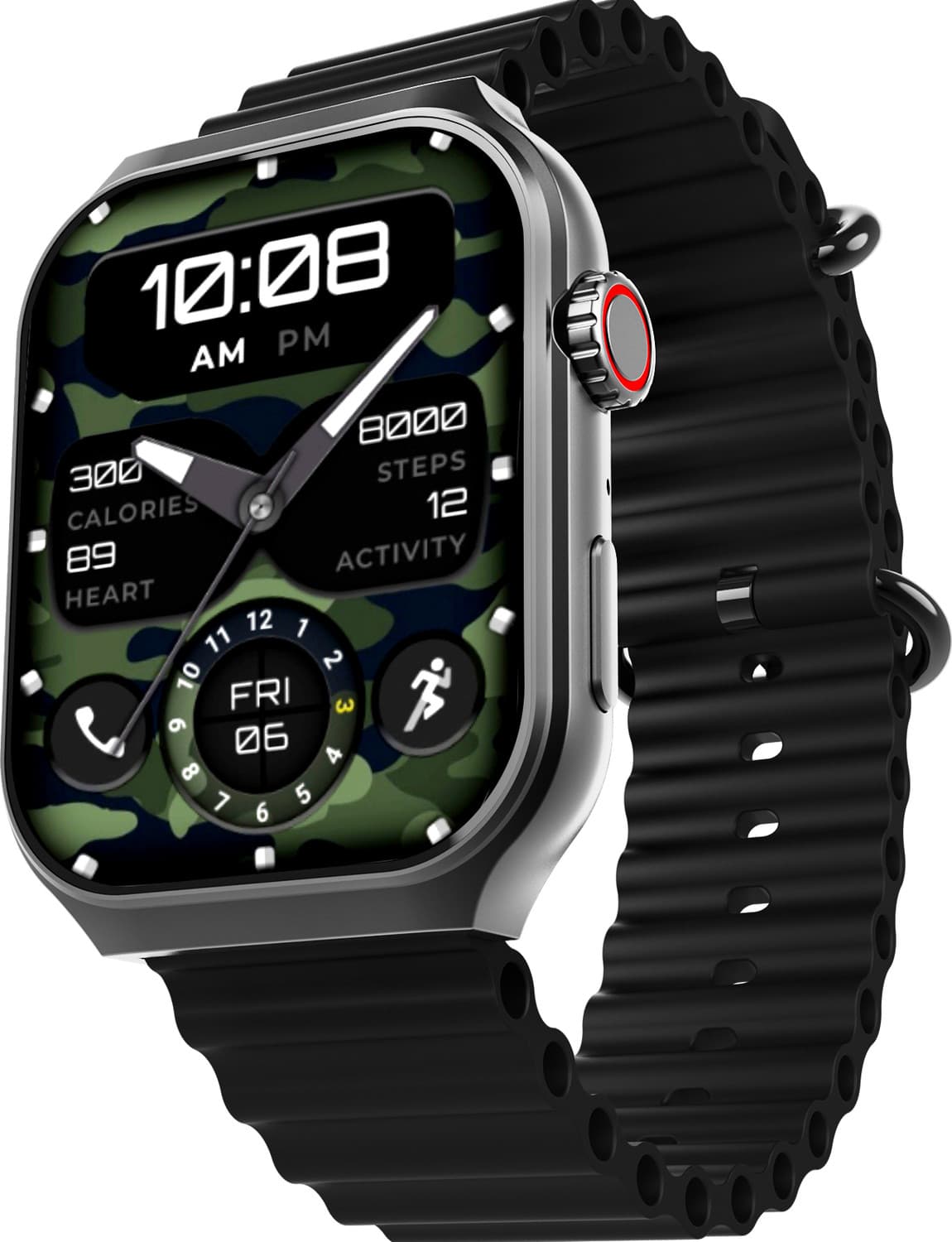 beatXP Marv Ultra 2.01” HD Always On Display Bluetooth Calling Smart Watch, Metal Body Smartwatch