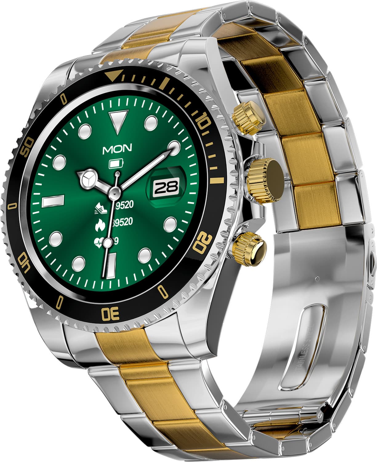 Fire-Boltt Astra Luxury Stainless Steel Smart Watch, Bluetooth Calling with 1.28 Display Smartwatch
