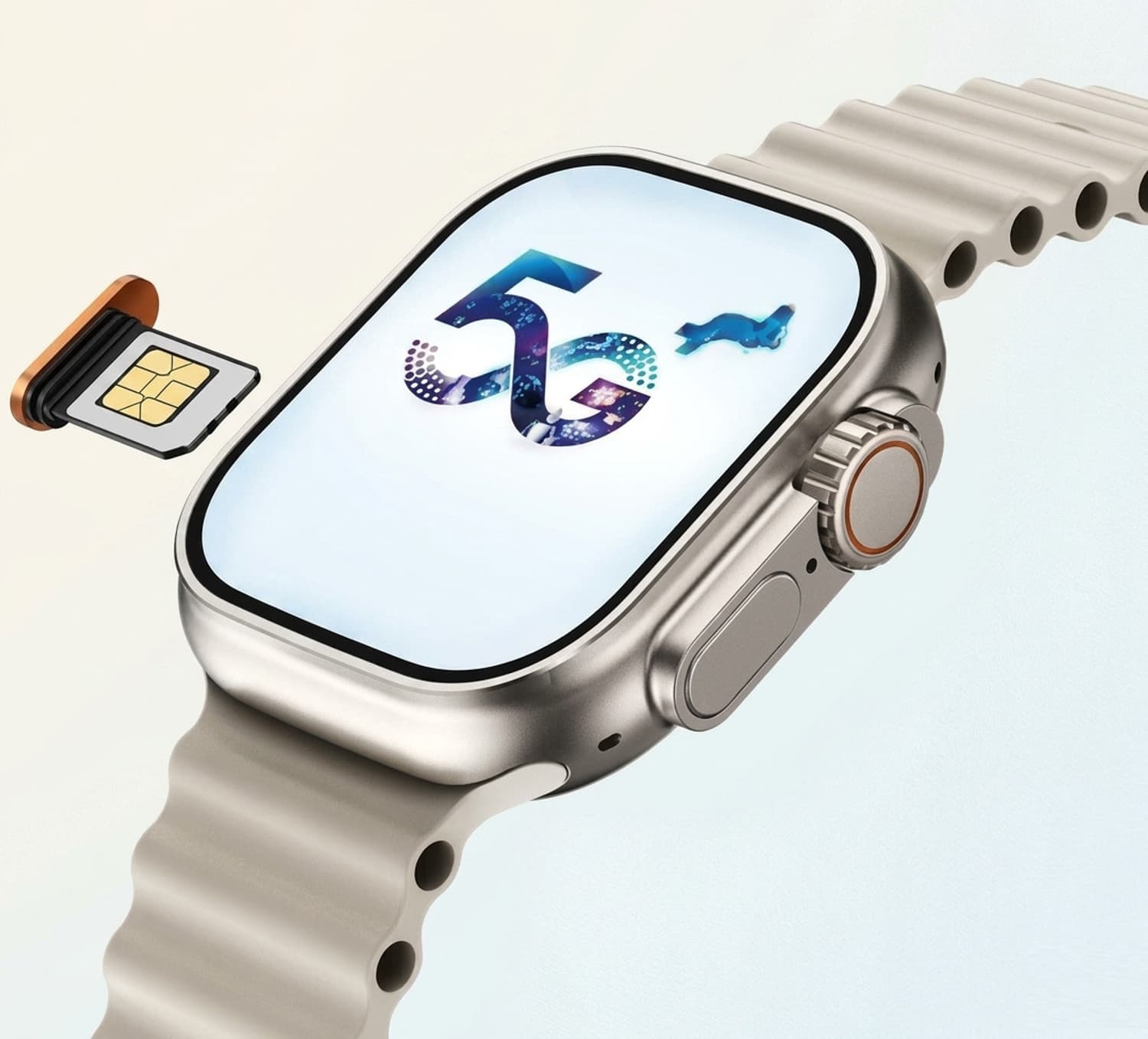 SEHUB Rotating Camera | WS10 Ultra 3+1 Premium 5G Smart Watch 8 GB RAM+128 GB Storage Smartwatch (Silver Strap, 49MM)
