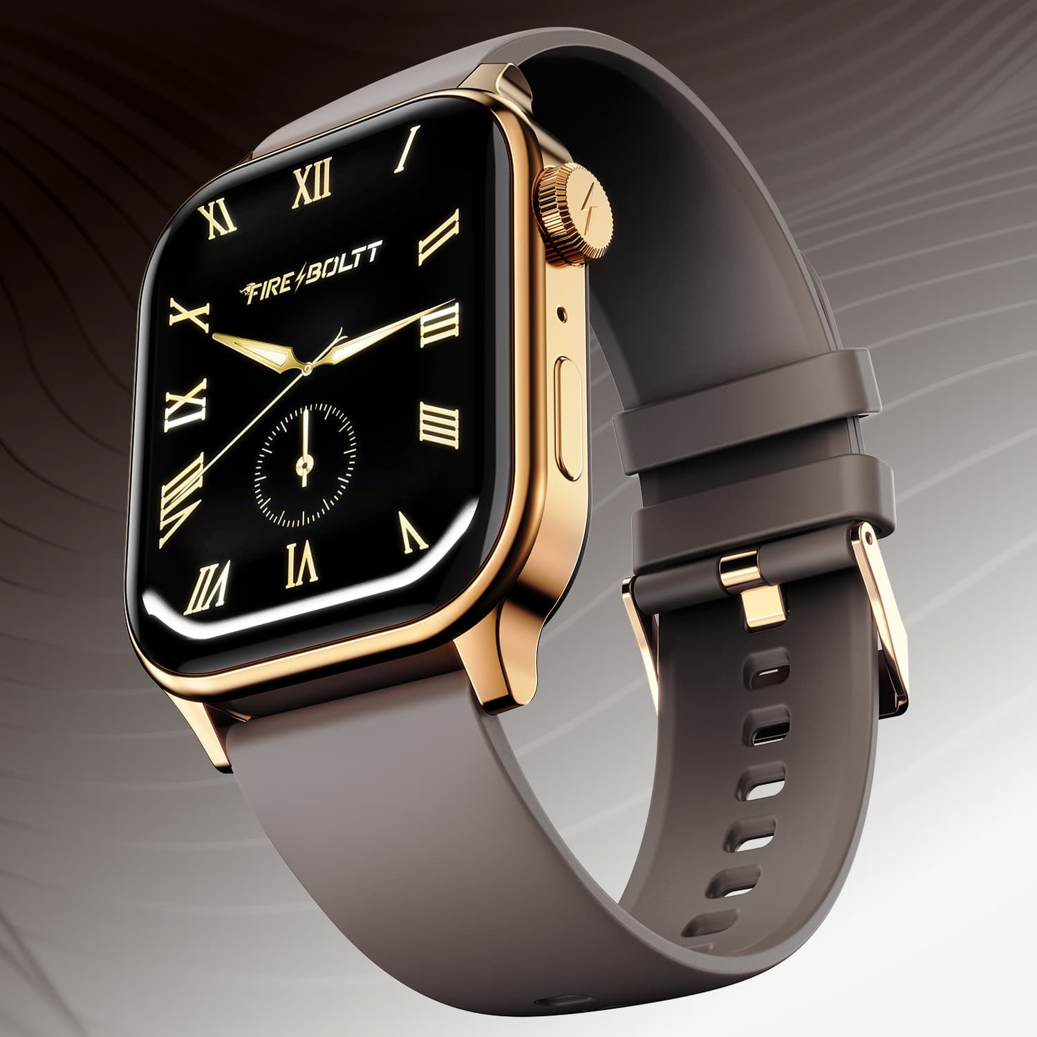 Fire-Boltt Rise Bluetooth Calling 47mm (1.85), Metal Bod & Rotating Crown, 123 Sports Smartwatch