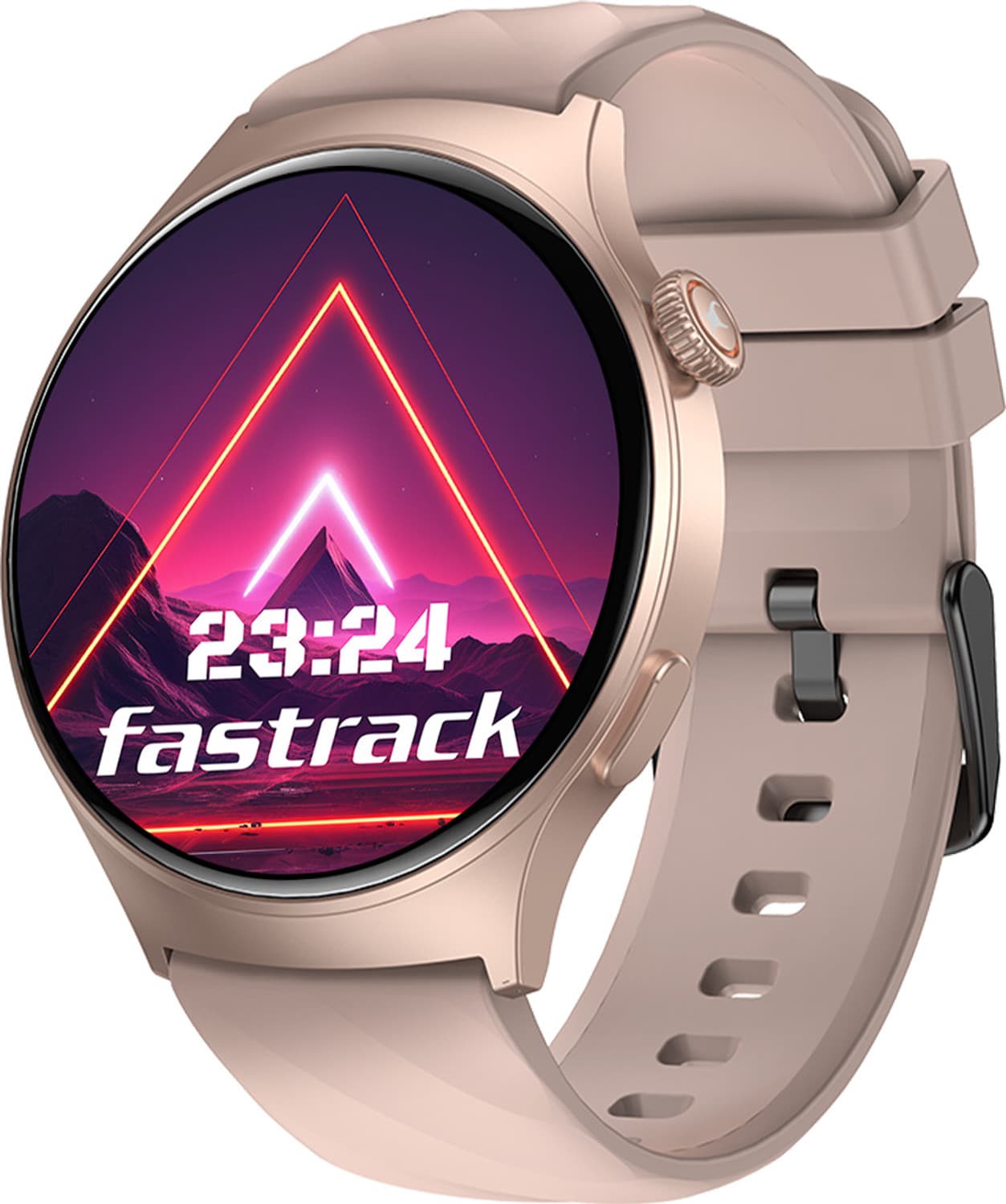 Fastrack Optimus Pro with 1.43" AMOLED Display & AOD(466x466),Functional Crown,BT Calling Smartwatch