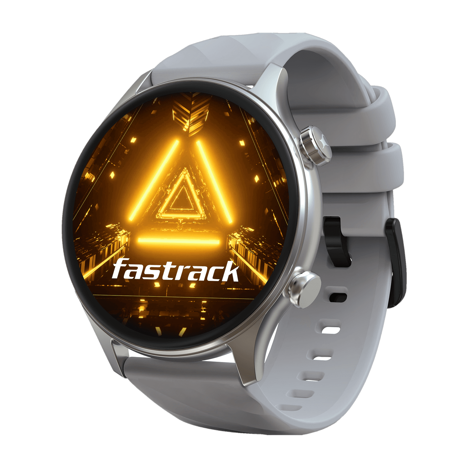 Fastrack Optimus 2 Pro,36.3mm AMOLED Display,AOD,Metal Case,Working Crown,BT Calling,SOS Smartwatch