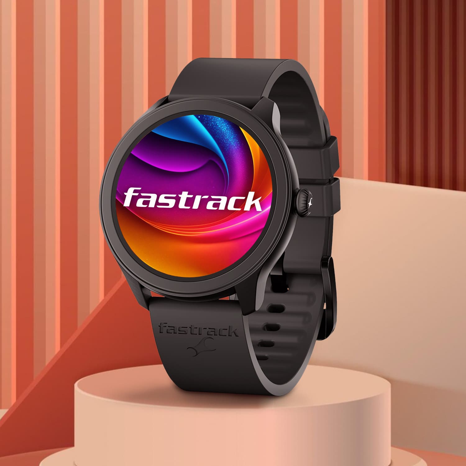 Fastrack FR1|1.39 inch Super UltraVU Display(360*360)|Advanced BT Calling|Split Screen Smartwatch