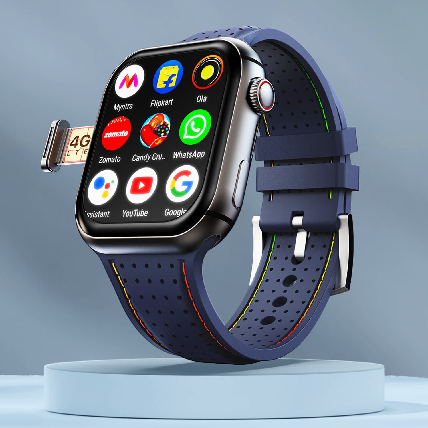 Fire-Boltt Dream WristPhone - 4G SIM/LTE/WiFi, Android OS, Play store unlimited apps, GPS Smartwatch