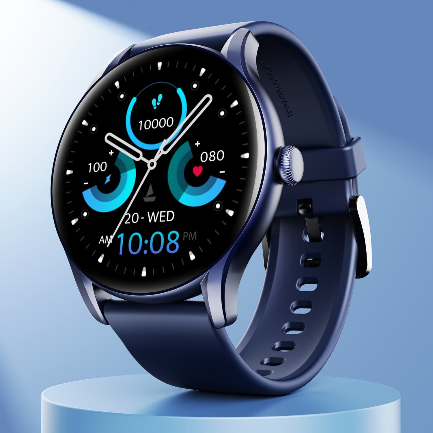 boAt Lunar Connect Ace with 1.43 " AMOLED Display, BT Calling, 100+ Sports Mode, IP68 Smartwatch