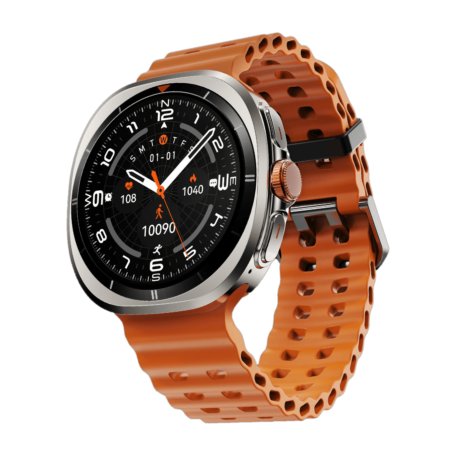 Fire-Boltt Axiom 1.43" AMOLED Display Smartwatch BT Calling, Wireless Charging & Metal Case Smartwatch